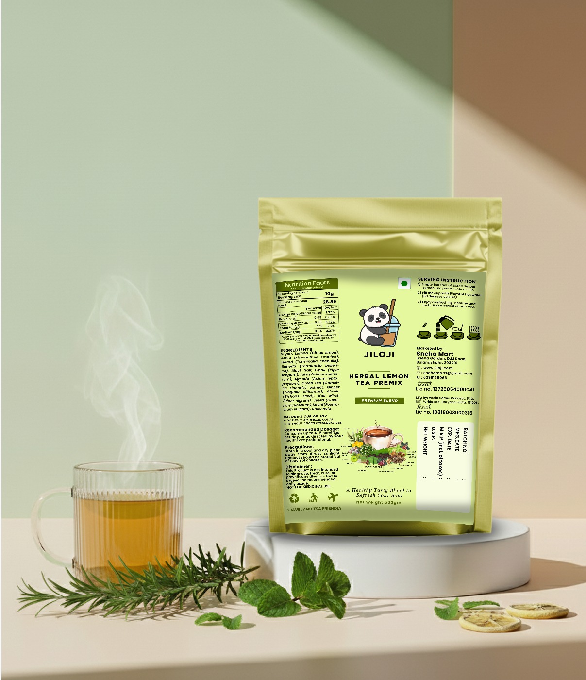 Herbal Lemon Tea Premix